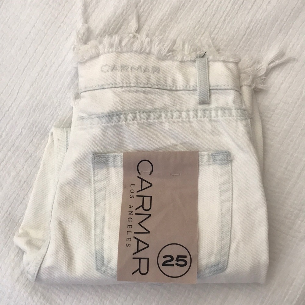 Carmar White Distressed Jeans